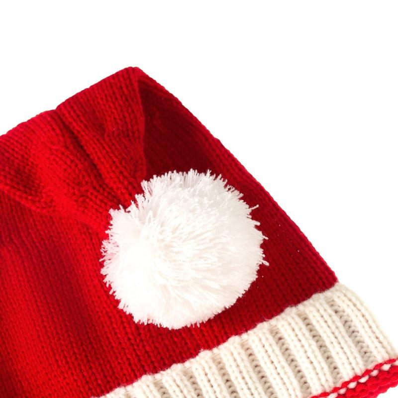 European and American Autumn and Winter New Parent-child Yarn Christmas Caps Children Knit Hat Ladies Warm Knitted Cap