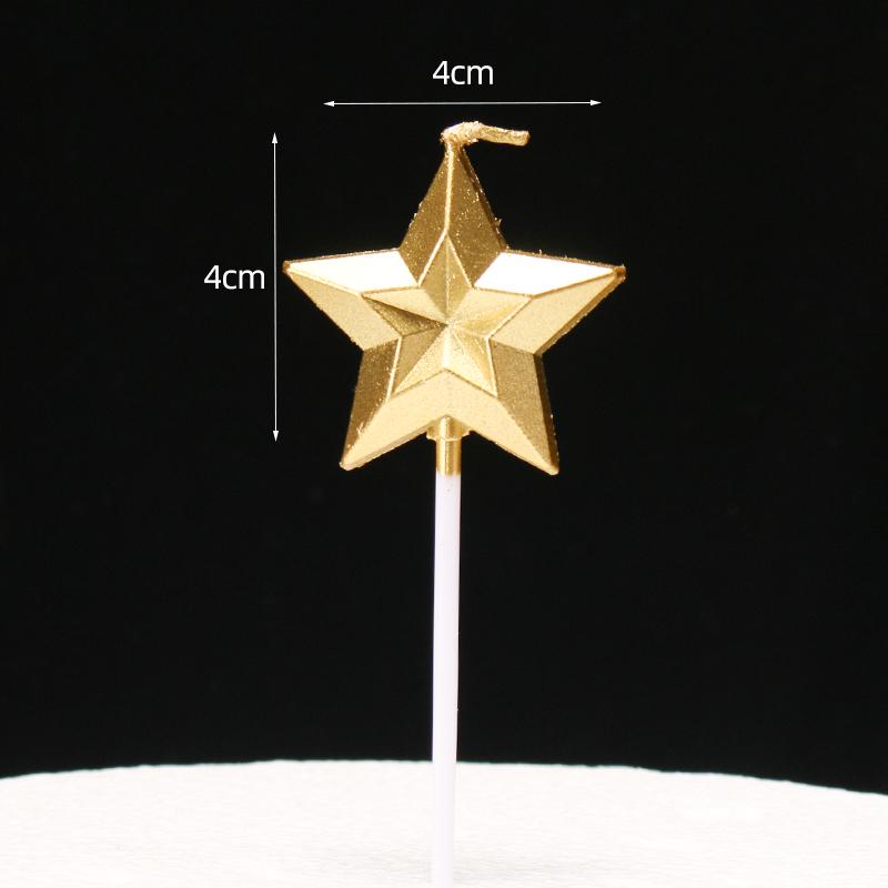 2024 Christmas Cake Decorations: Mini Tree, Ribbon, Star, and Candle Toppers