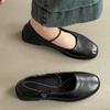 Retro niche simple elastic band ballet shoes women 2025 summer new commuter soft sole comfortable small single shoes