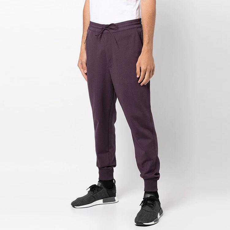 Y-3 Logo Knit Drawstring Sweatpants Men Bottoms Burgundy HB3394