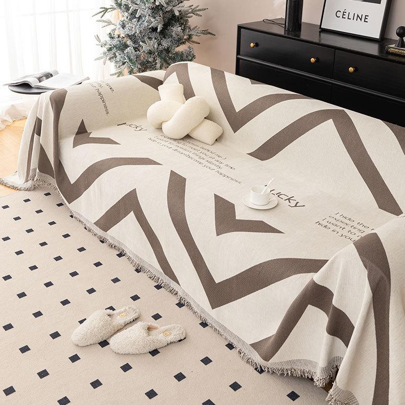 Полотенце для дивана из шенилловой ткани с защитой от царапин от кошек — фото 9