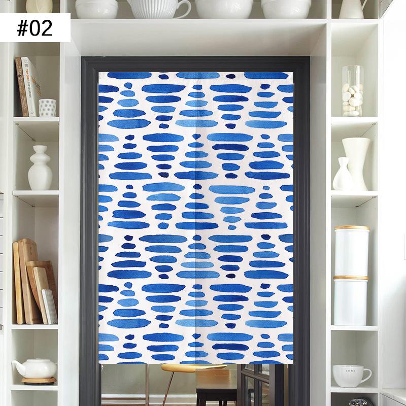Japanese Door Curtain Screen Cotton Linen Kitchen Doorway Divider Room Partition Bathroom Bedroom Porch Half Curtain Noren