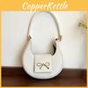 Solid Simple Color Gold Bow Decoration Women Casual Shoulder Bag For Use Daily