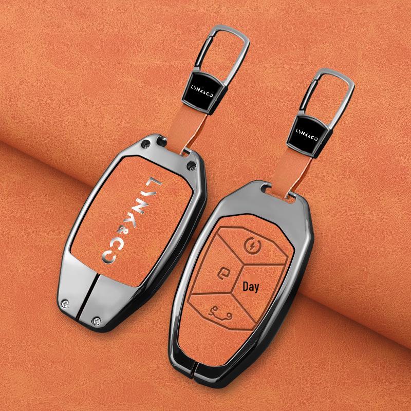 Lynk & Co 03 Schlüsselhülle für Advanced Hatchback mit Herren-Emp-Tasche, Schale und Schnalle
