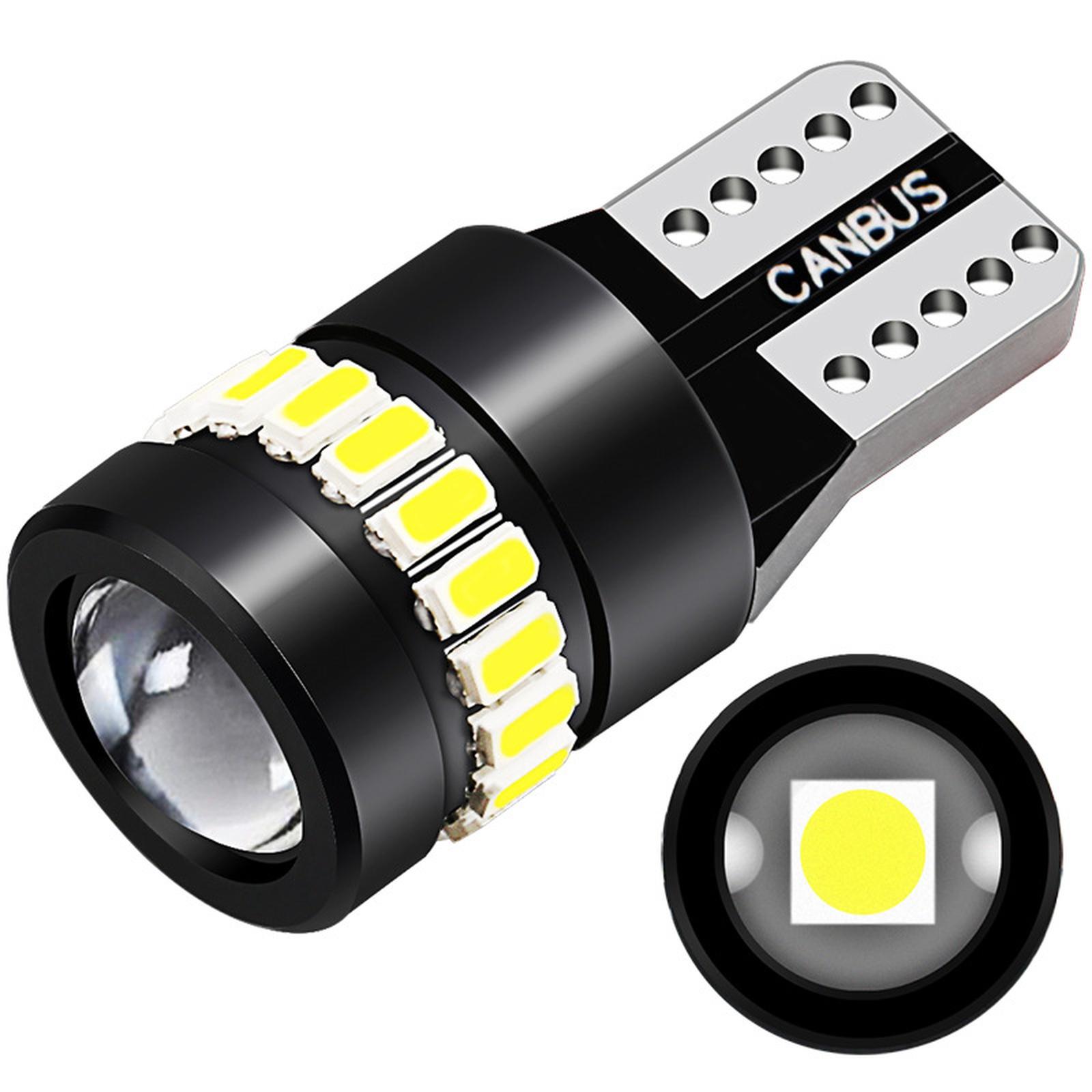 

Светодиодная лампа T10 3014 18SMD с линзой, без ошибок, для габаритного огня автомобиля, подсветки номерного знака, подсветки приборной панели one size чёрный