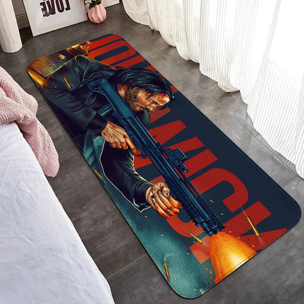Movie John Wick Bathroom Mat Kids Room Bedroom Decoration Balcony Anti-Slip Doormat Living Room Welcome Rug