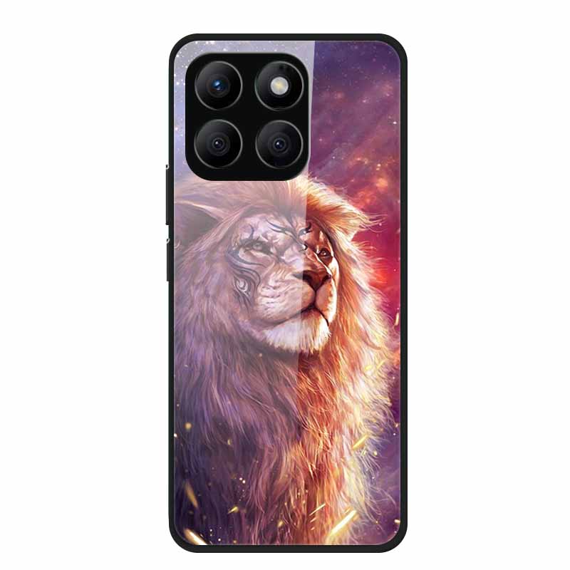 Glass Hard Back Cover For Honor X8C X8B X8 4G 5G Honor 400 Smart Phone Case Soft TPU Bumper Tempered Glass Case Coque Funda Capa