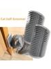 1pc Wall-Mounted Cat Self Groomer With Massage Comb Brush - Perfect For Kitten And Puppy Grooming And Relaxation