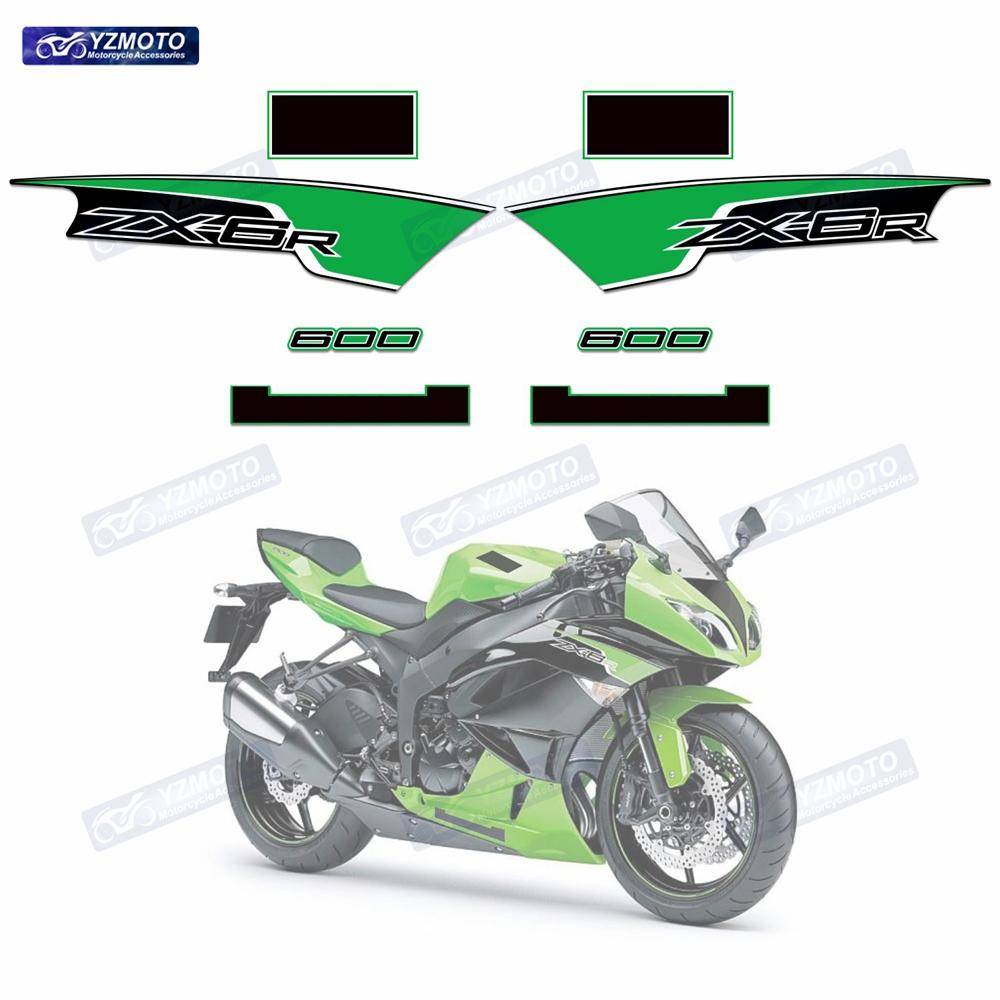 For ZX6R ZX-6R ZX 6R 599 2009 2010 2011 2012 Motorcycle Accessories Fairing Full Car Reflective Waterproof Stickers Decal Kit