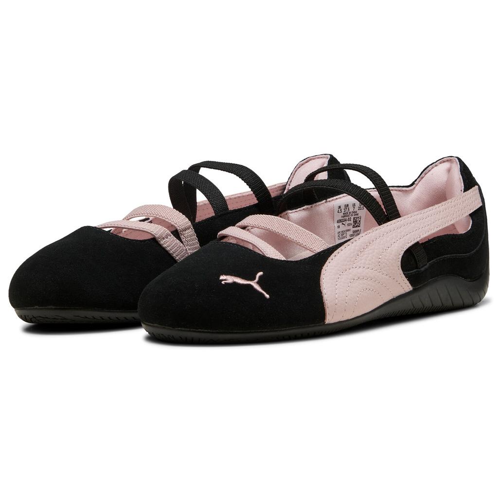 Puma Speedcat Ballet Thin Sole Training Ballet Shoes Comfortable Retro Versatile Durable Mary Jane Women shoes Black Pink 406334-02