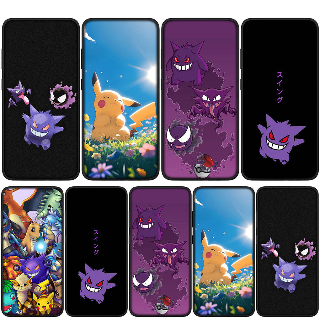 Cover for iPhone 17 16 15 Xiaomi Poco Redmi Note 14 13 12 11 Pro Max X 9 16e Samsung Galaxy S25 S24 S23 OPPO Huawei GO Gengar Pikachu Phone Case