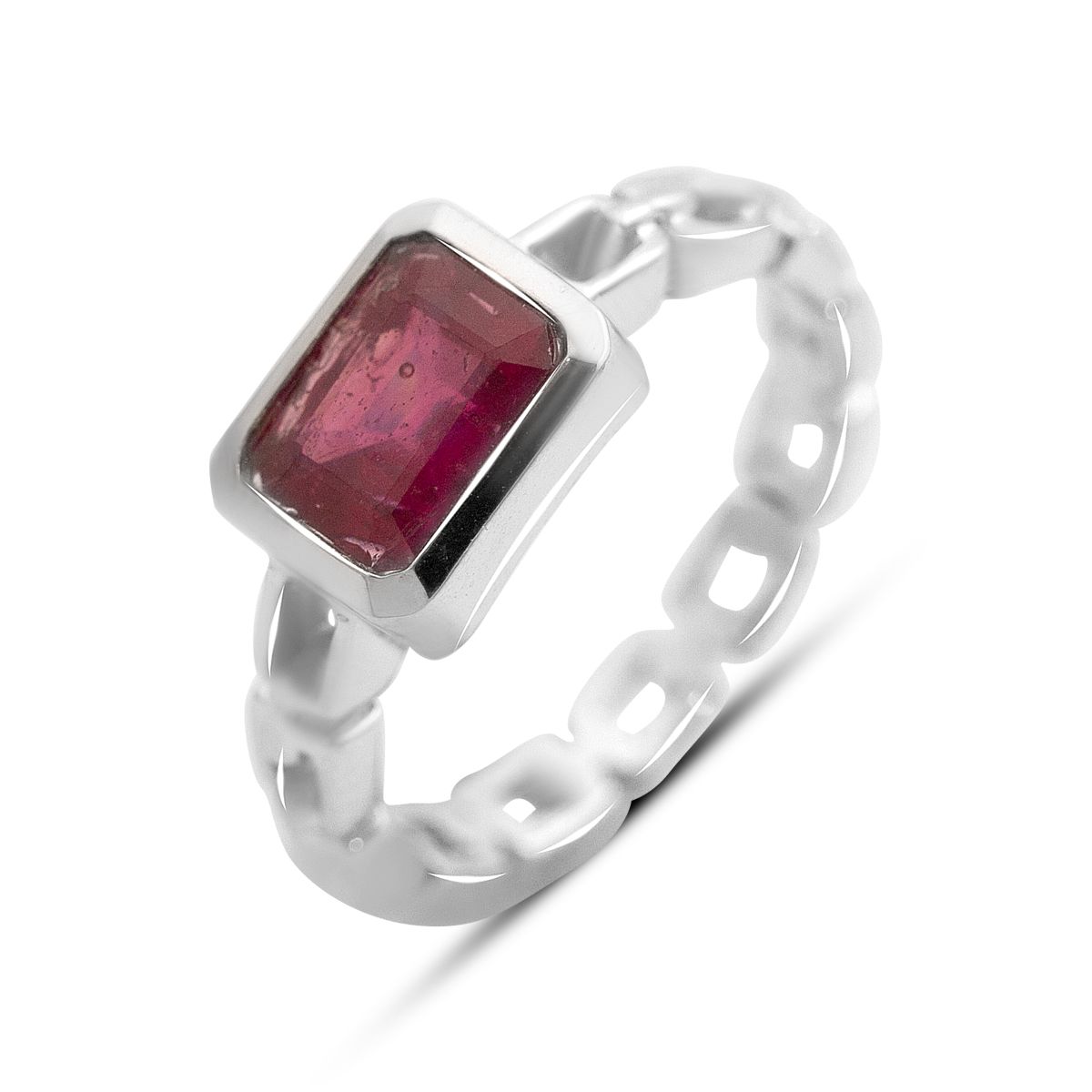 

Silver ring with natural ruby 2.106ct, weight of the product 3.58 g (2167150) 18 rubine червоний колір