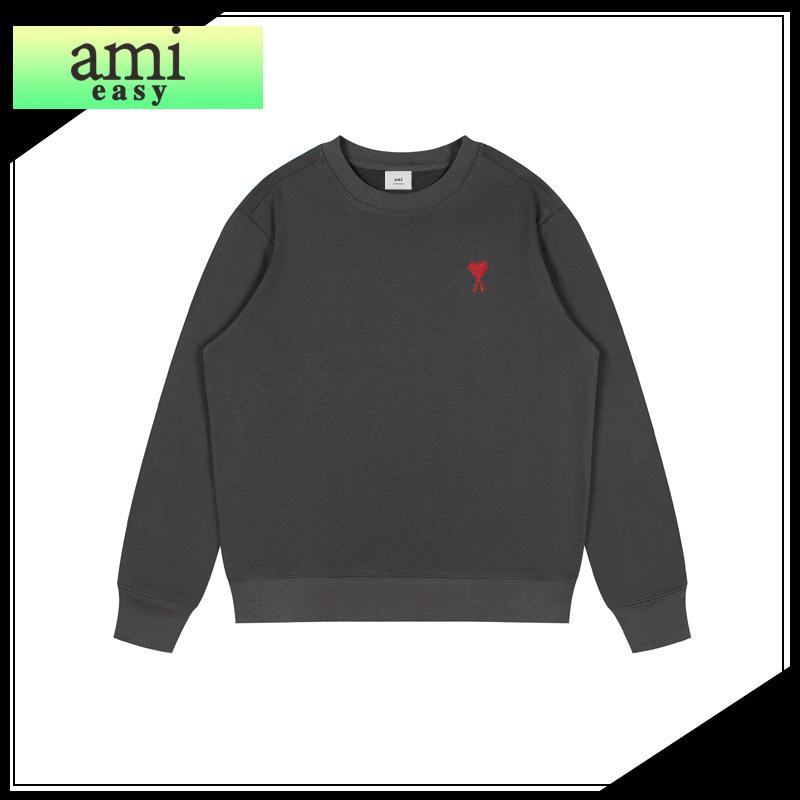 AMI&EASY Bluza z haftowanym napisem A Love - Unisex Casual z okrągłym dekoltem na wiosnę/jesień