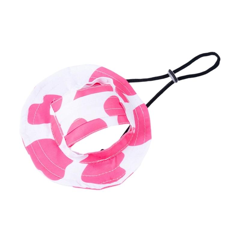 Breathable Headgear Sun Hat For Small Pet Dogs Cats Wide Brimmed Summer Outdoor Accessories