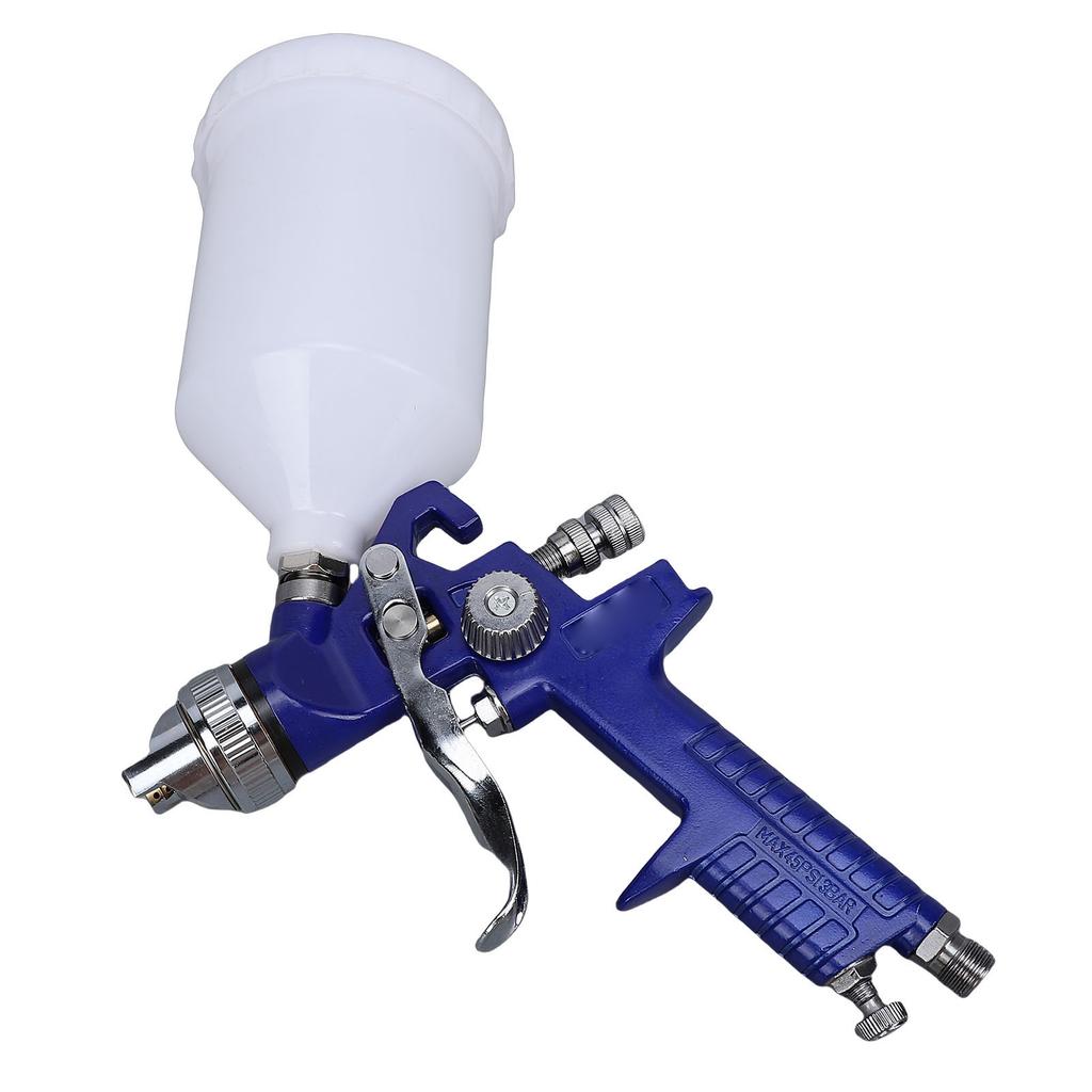 HVLP Spray Gun Kit with 1.4mm Nozzle Needle Cap 600cc Capacity Cup Paint Sprayer Tool for Automotive Furniture Wall
