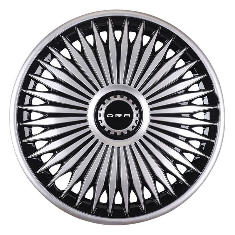 15-Inch Wheel Cover for Great Wall ORA R1 Black/White Cat Iron Hubs