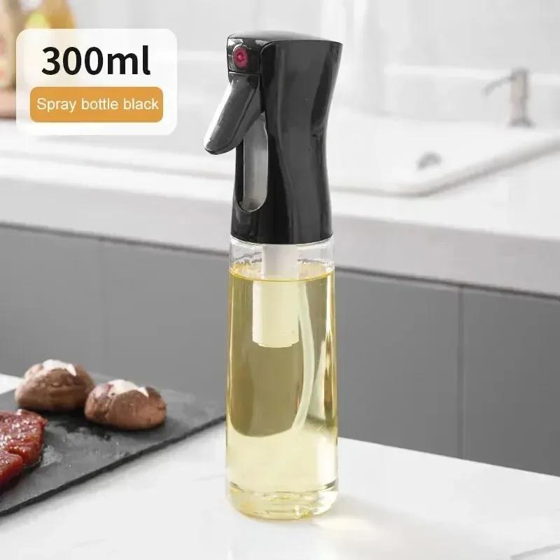 1Pc 200/300/500 ML Oil Spray Pot Kitchen Household Edible Olive Oil Spray Bottle Atomized Misty Oil Tank Air Fryer Spray Bottle