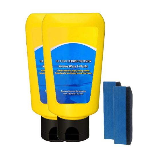 1/2/3Pcs Oil Film Cleaner Automotive Oil Film Cleaning Emulsion Car Windows Stain