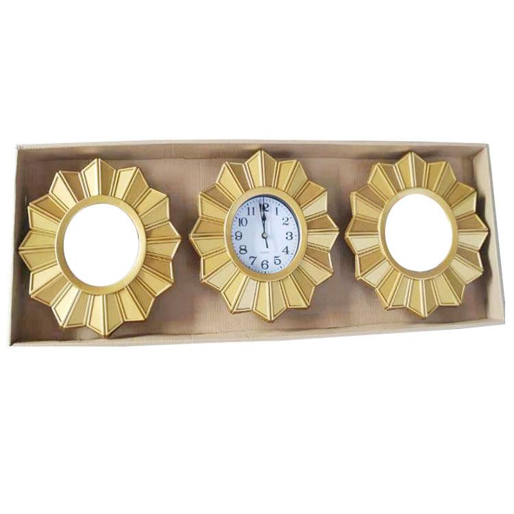 Living Room Wall Clock Home Table Sofa Background Wall Clock Modern Minimalist Abstract Art Wall Clock Triple Wall Clock