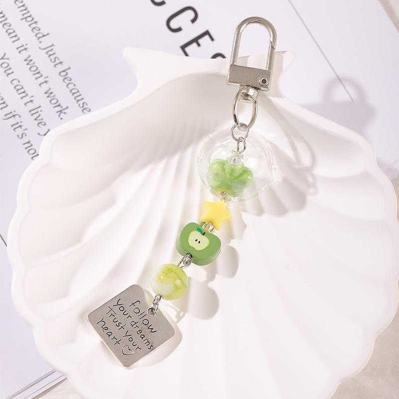 

Wind chime pendant fruit beaded bag pendant ins wind girl heart mobile phone chain earphone bag hanging chain