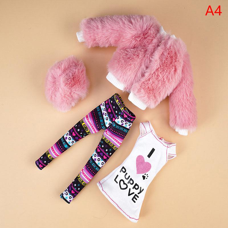 

4 шт./компл., 30 см, кукольный костюм, нарядные аксессуары, плюшевое пальто и костюм с юбкой