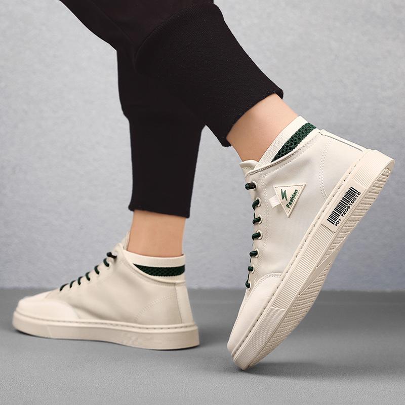 Fashion 2025 New Trendy Versatile Shoes Men's Spring New Breathable White Shoes Men's Sports and Leisure Board Shoes Trendy Shoes