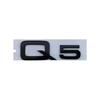For Audi RS3 285mm For Audi Q5 2014-2019 4Ring Logo ABS Black Car Hood Front Grill Emblem Rear Trunk Badge Q5 Sticker Quarrto Sline Emblem