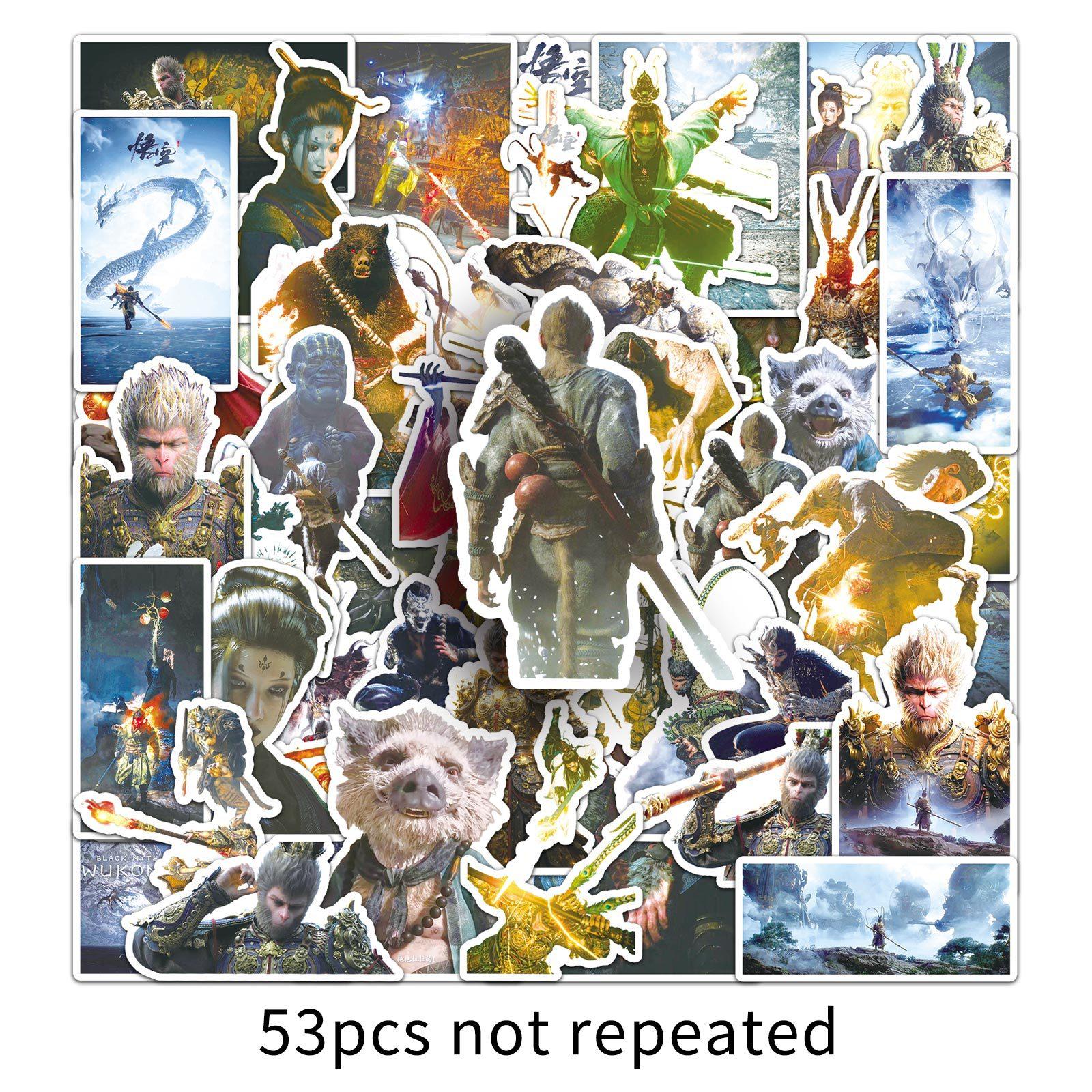 

53 Black Myth Wukong Graffiti Decals Game Peripheral Ornament Mobile Phone Case Computer Decals Premium