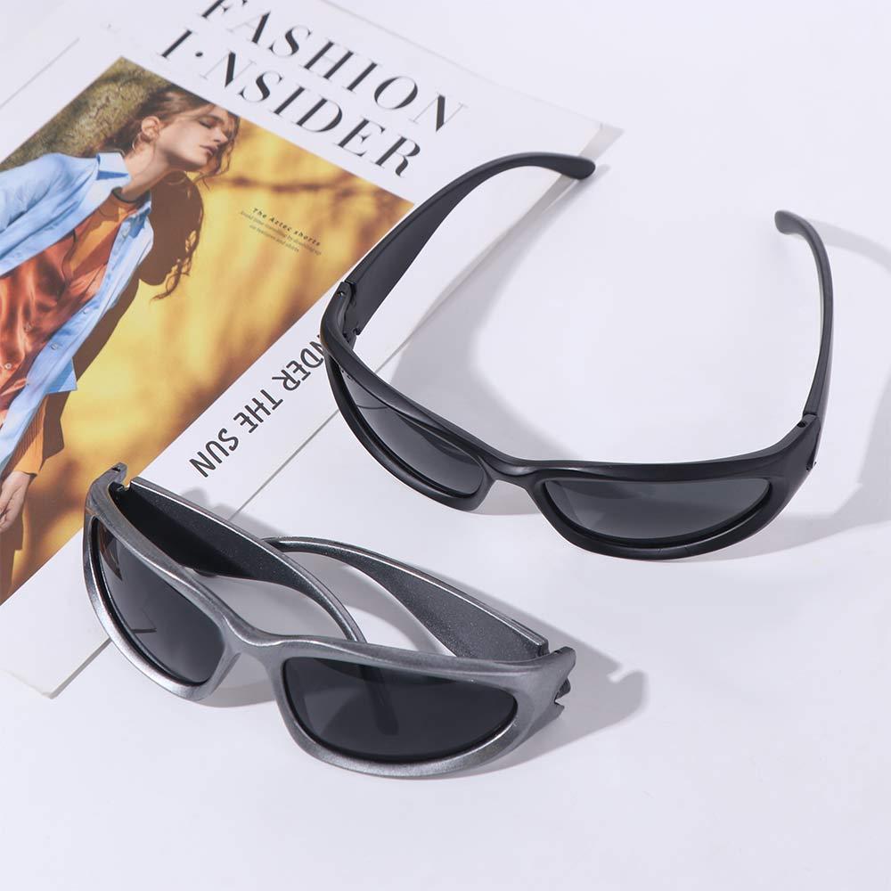Anti-UV Women Sunglasses Y2k Cat Eye Sunglasses Cool Y2k Punk Sports Sunglasses  Sports