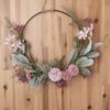 Zerodeko Door Wreath Garland Hoop Indoor Plants Artificial Garland Anthurium The Flowers Iron Metal Hoop Wreath Front Door Hoop Wreath
