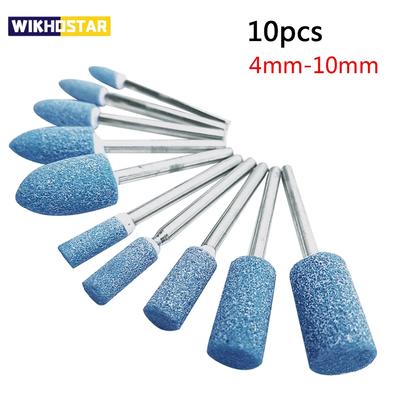 10pcs Polishing Head Wheel Head Abrasive Mounted For Dremel Rotary Power Tools Electric Grinding Stone Wheel Dremel Accessories