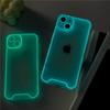 Night Light Luminous Silicone Soft Phone Case For iPhone 14 11 12 13 14 15 Pro Max Plus XR XS Max Transparent Back Cover
