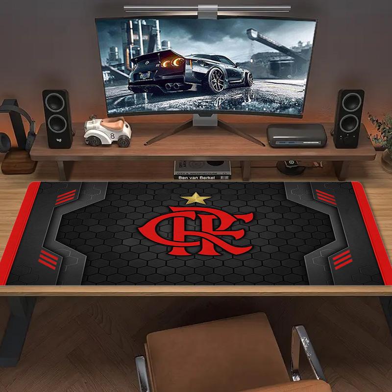 Flamengo logo Color Mouse Pad Large Gaming Table Cushion Non-slip Laptop Tablet Big Mousepad XXL Mat Mini PC Playmat With Lock edge