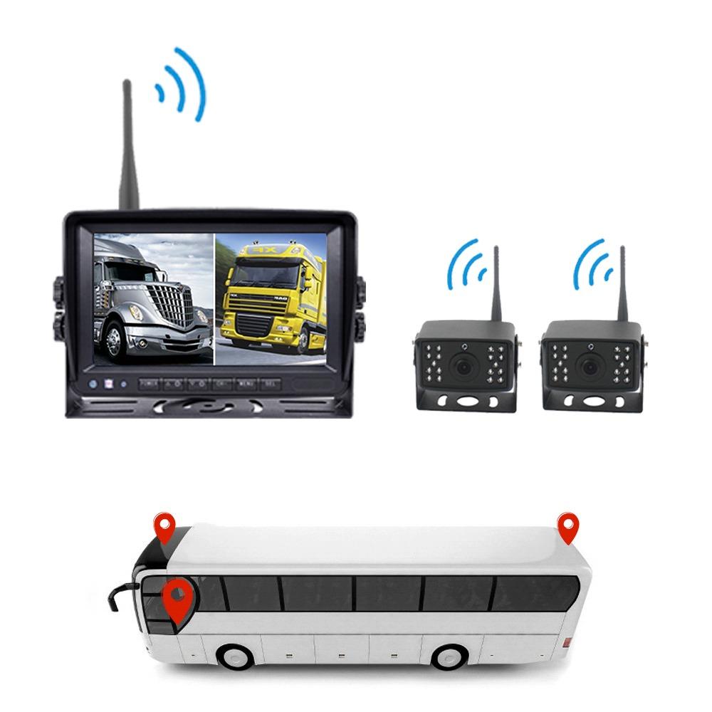 Wireless Car Truck Front Parking 24 Volt Reverse Backup Waterproof View Camera Trailer with Guidelines Monitor Ip68 Camera