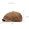 HT4911 Mens Berets Women Corduroy Artist Painter Beret Hat Male Female Adjustable Ivy Flat Cap Autumn Winter Octagonal Beret Cap