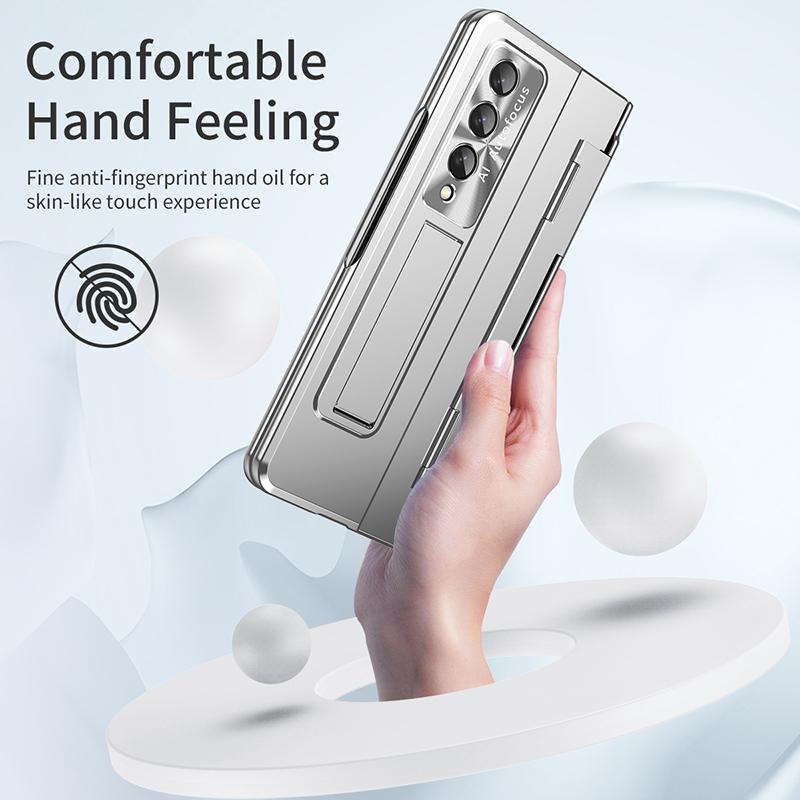 Luxusní ochranné pouzdro s ložiskem a pantem pro Samsung Galaxy Z Fold 3 4 5G 360° celé balení Nárazuvzdorný kryt telefonu pro Fold3 Fold4
