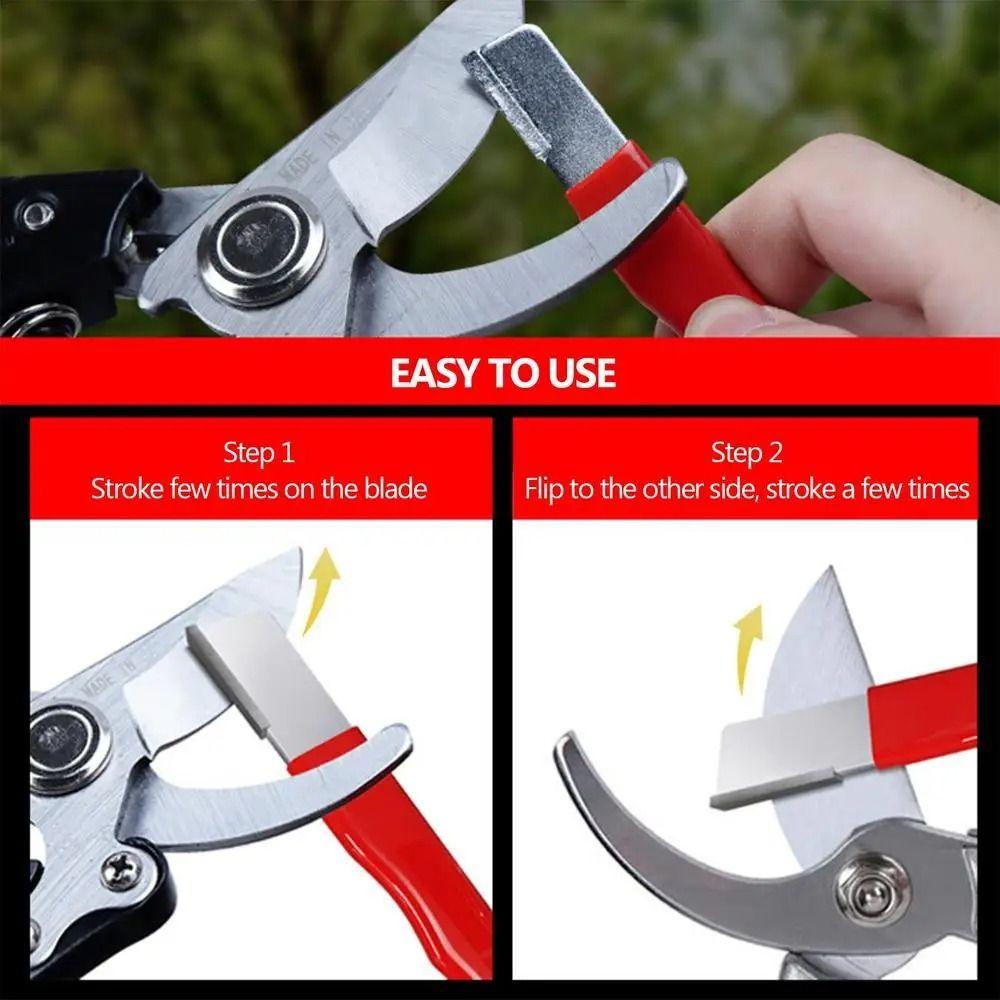 Outdoor Garden Shear Sharpening Stone Outdoor Scissors Sharpener  Sharpening Various Blades