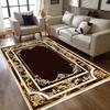 Black Gold Floral Turkish Print Carpet Living Room Sofa Area Rug Home Decor Bedside Area Rug Balcony Kitchen Table Floor Mat