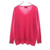 JOURNAL STANDARD Kaschmir 100% Langarm V-Ausschnitt Pullover F rosa Strick Damen Gebraucht
