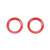 2pcs Inner Front Door Speaker Ring Trim Decor for Jeep Grand Cherokee 2011+ Red