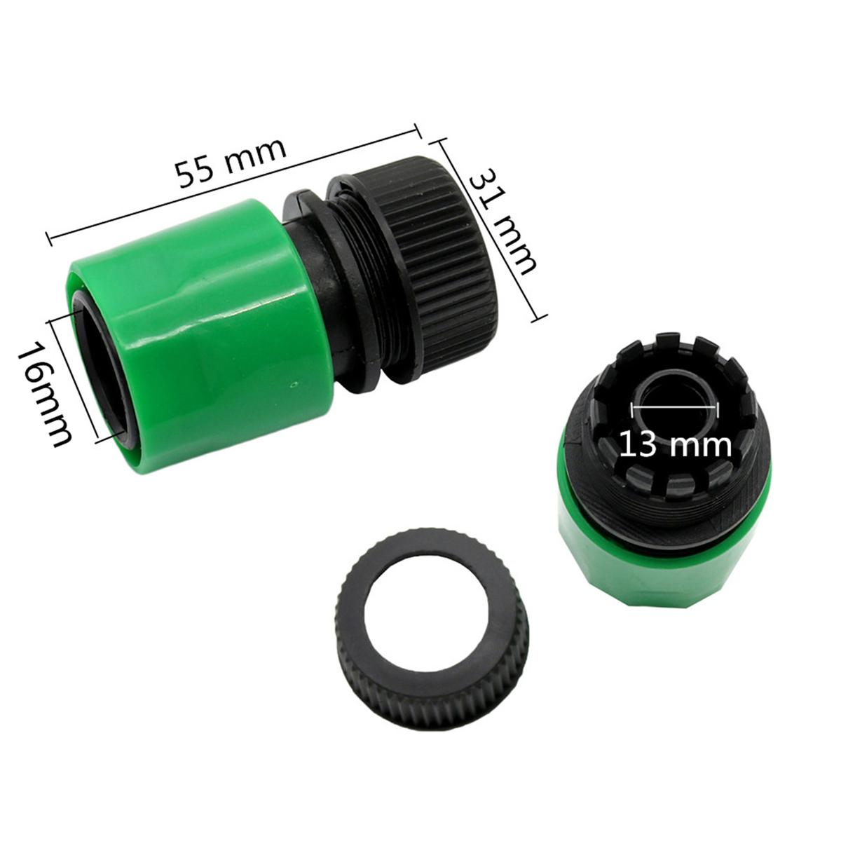 

1/2 Pipe Quick Connector Garden Greenhouse Plants Vegetables Flowers Irrigation Car Washing Water-stop/Water-through Joint 5Pcs