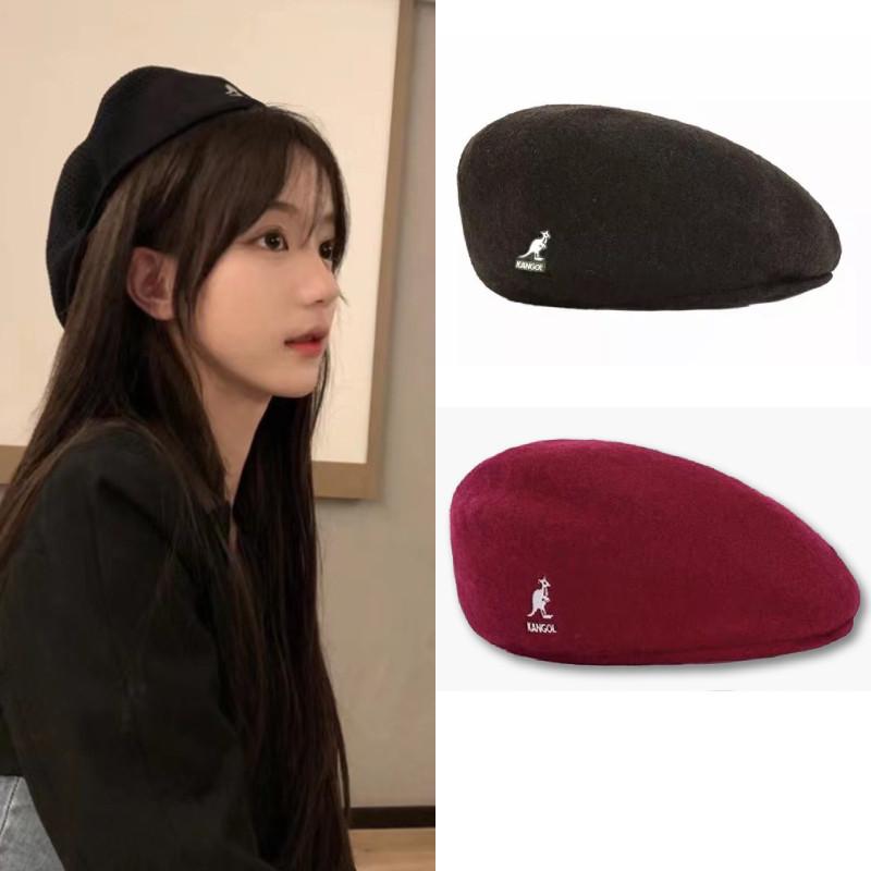 Kangol Woll-Barett Hut Modischer Trendiger Stil mit Kurzer Krempe für Alle Jahreszeiten