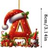 New 26 Letter Christmas Decorations Personalized Design DIY Christmas Tree Hanging Pendant Acrylic Xmas Letter Decoration Gifts