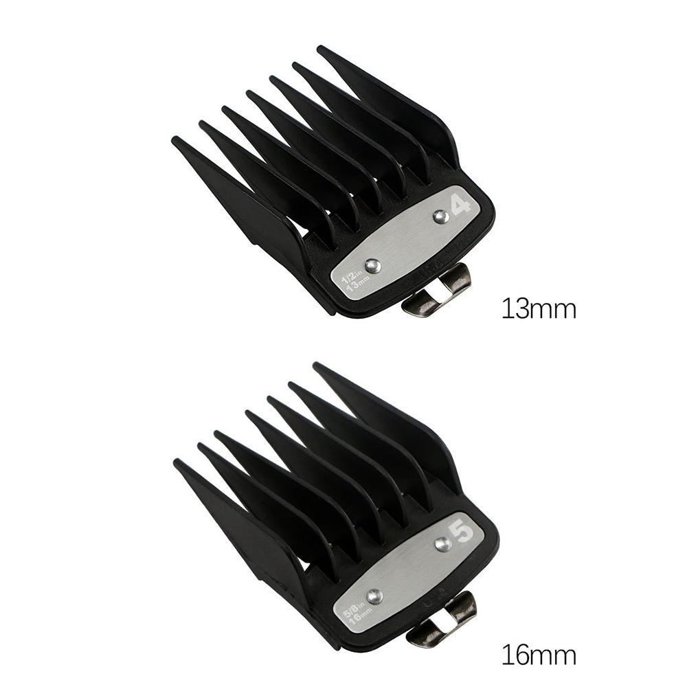 10Pcs Professional Cutting Hair Clipper Guides Combs For Wahl Accessories Black