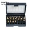 ZONESUN A-Z 0-9 Characters Letters Numbers Hot Stamping Copper Letter for ZY-RM5/ZY-RM5-E/ZY-RM5-E2 Ribbon Coder Date Printer