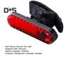 USB Rechargeable Bicycle Tail Light Energy-Saving LED Lamp Waterproof Bike Rear Safety Flashlight for Night Riding Outdoor Cycling