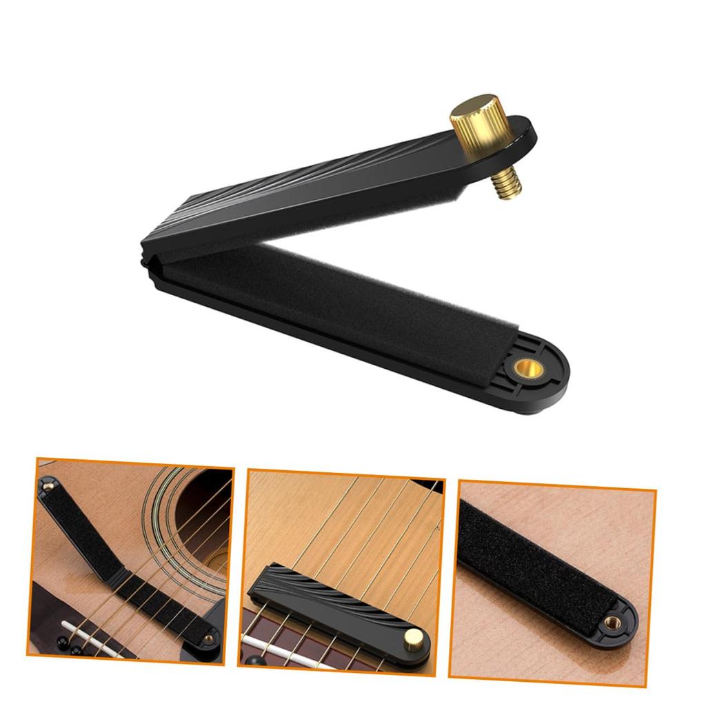 Abaodam Guitar Muting Acoustic Guitar String Mute Screw Adjustable Volume Compact for Music Late Night School Summer Festivals Stand, Accessories,