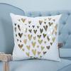 Golden Pineapple & Love Cushion Decorative Pillows Brozing Gold Pillowcase Home Decor Sofa Throw Pillows 45*45Cm Almofada Luxo