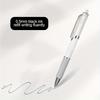 5 Pcs Simple Design Cartoon Style 0.5mm Press Type Neutral Pen Office Stationery Signature Pen, Student Writing Practice Ballpoint Pen (black Ink)