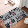 Felpudo Antideslizante Alfombra para Puerta Alfombrilla Alfombra de Baño Cocina Baño 40*60cm
